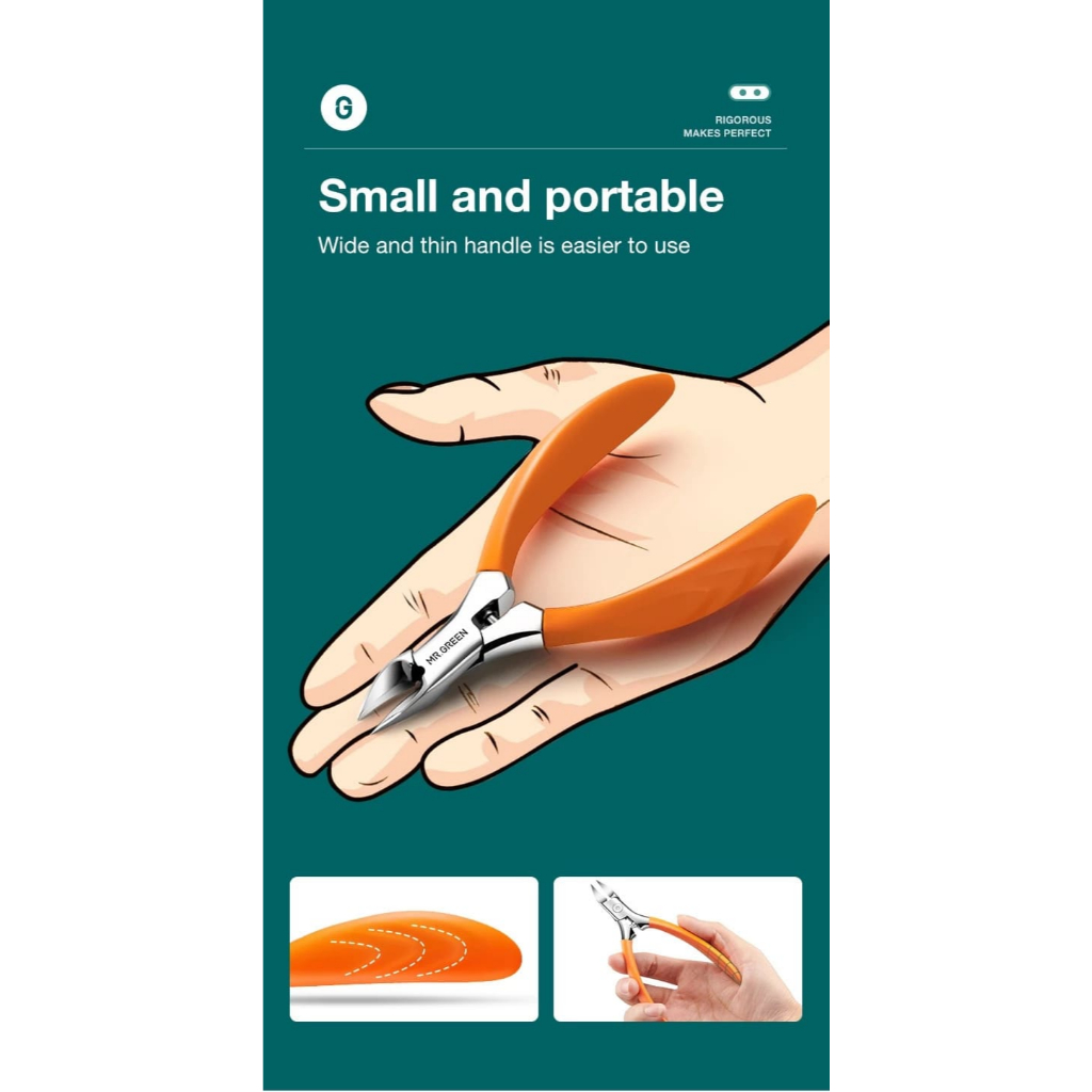 กรรไกรตัดเล็บเท้า Mr.green Toenail Clippers Professional Pedicure กรรไกรตัดเล็บ Ingrown Olecranon เค