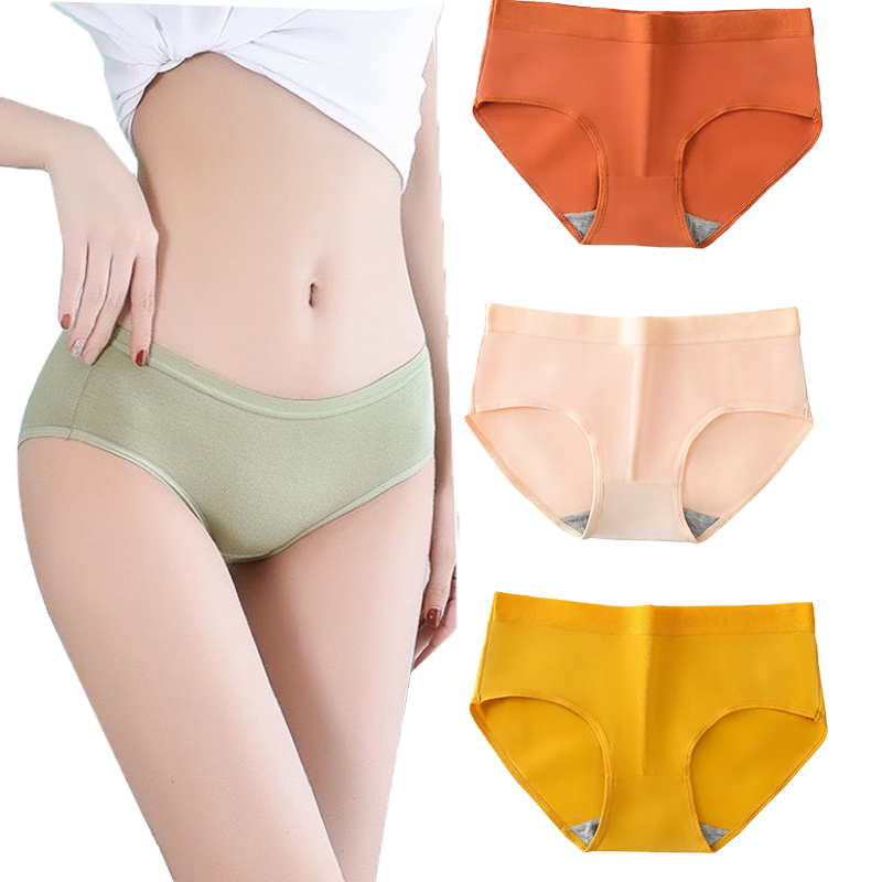 กางเกงในผู้หญิง ในคัตตอน มีลายรังผึ้งช่วยต่อต้านแบคทีเรีย ยืดหยุ่นได้ดี ใส่สบาย