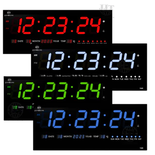YX-4819 นาฬิกาดิจิตอล นาฬิกาติดผนัง LED Number Clock ขนาด 48x18.5x3cm. รุ่น YX-4819 พร้อมหัวชาทและสาย USB พร้อมส่งด่วน /