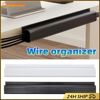 สินค้ามีคุณภาพ ยาว40CM รางเก็บสายไฟ รางเดินสายไฟ วัสดุPVC สำหรับจัดการสายไฟใต้โต๊ะ บ้าน และสำนักงาน