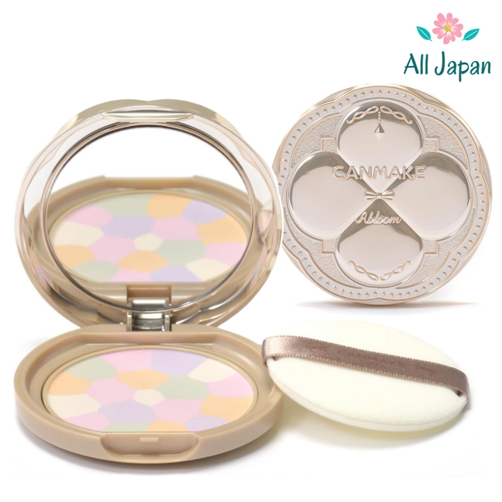 🌸แป้ง Canmake Marshmallow Finish Powder Abloom แป้งโปรงแสง 5 เฉดสี SPF19 PA++ แป้งตลับทาหน้า เนื้อแมตต์