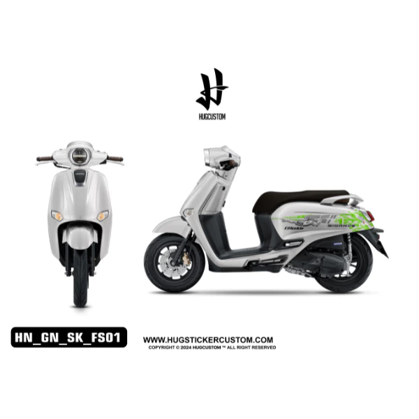 สติ๊กเกอร์แต่งรถ จีออโน่ Honda Giorno ลาย Fast01 thumbnail 8