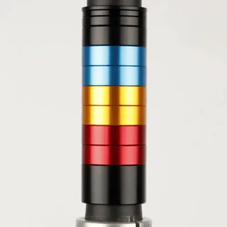 Deemount แหวนรองคอ อลูมิเนียม Spacer ขนาดมาตรฐาน 1-1/8 "28.6 มม.หนา 20/10/5/3/2 mm.(สีดำ)