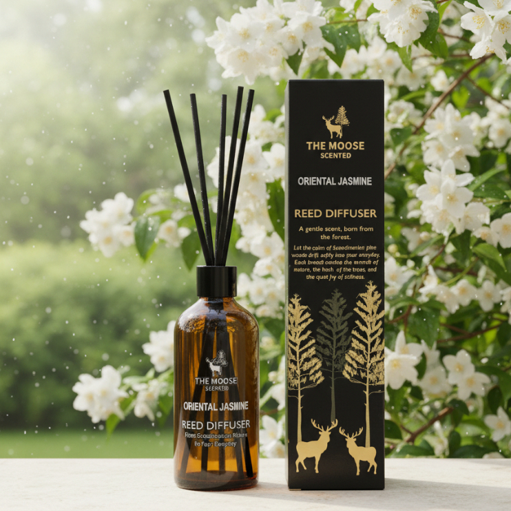 ก้านน้ำหอมกระจายกลิ่น กลิ่นดอกมะลิสด  Oriental Jasmine ขนาด 100ml กระจายกลิ่นหอมในพื้นที่ของคุณ