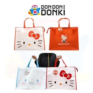 [กระเป๋าช้อปปิ้งสุดคิ้วท์จากซานริโอ ใหญ่สะใจมีซิป] Sanrio Big Shopping Bag (size 51x40x21.5 cm)