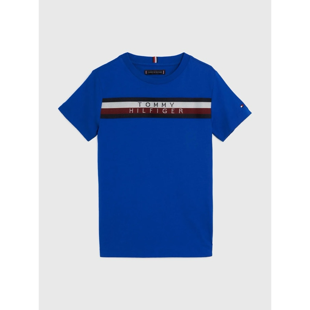 Tommy Hilfiger เสื้อยืดผู้ชาย Flag Badge Oversized