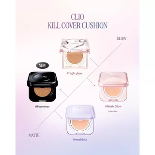 CLIO KILL COVER MESH GLOW ESSENTIAL CUSHION SPF50+ PA++++