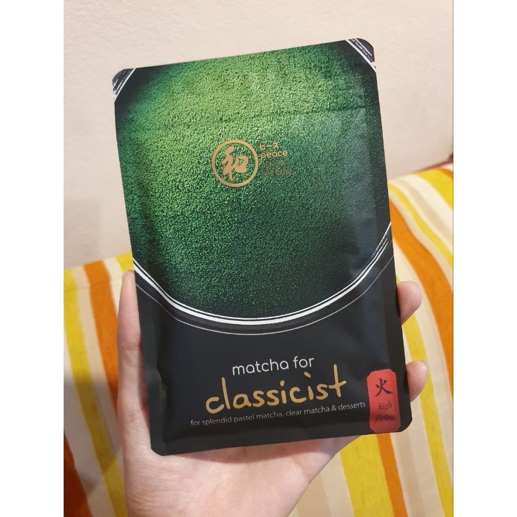(พร้อมส่ง) Peace Oriental Teahouse ผงชาเขียวมัทฉะ100% Classicist high 40กรัม แม่ค้ากดสั่งเองจากร้าน 