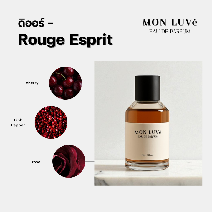 น้ำหอม Rouge esprit Inspired by mon luvé ขนาด30ML