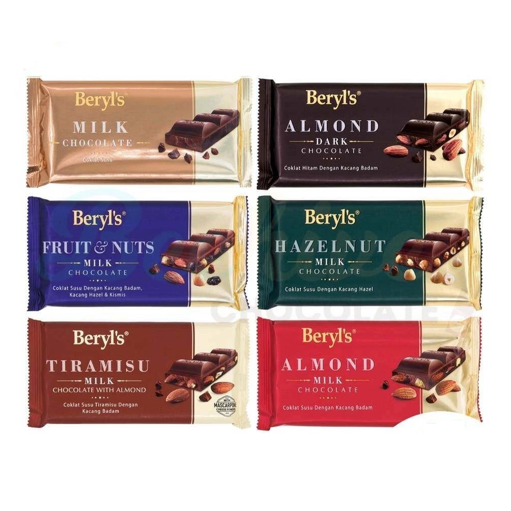 Beryls Chocolate Bar ~ 90g - 160g ~ Malaysia