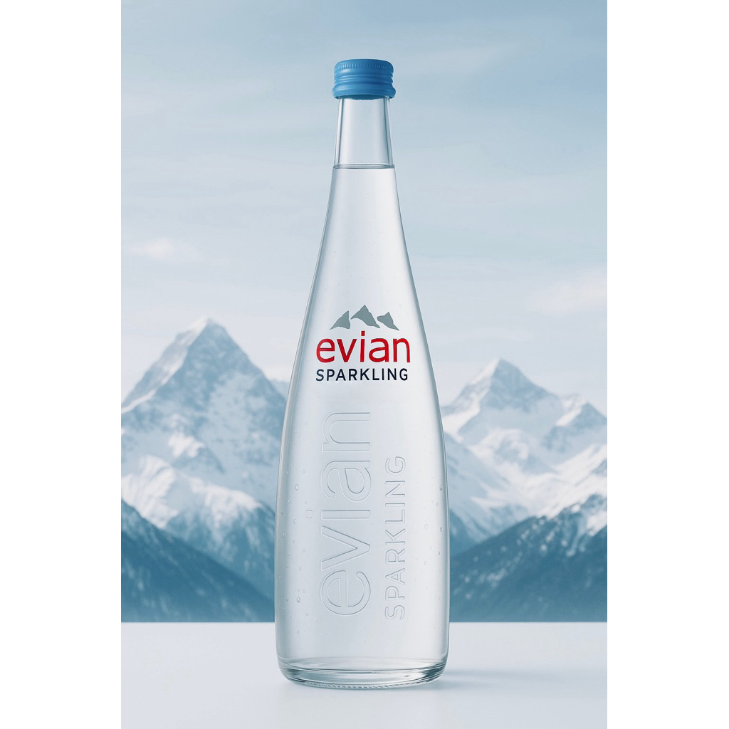 เอเวียงEvian Sparkling น้ำแร่ธรรมชาติชนิดมีฟอง จากคาชาตเทือกเขาแอลป์ ฝรั่งเศส