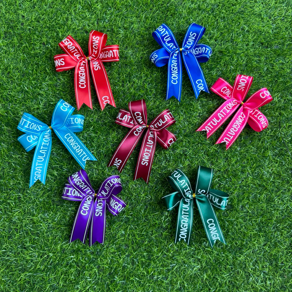 โบว์ริบบิ้น congratulations พร้อมส่ง