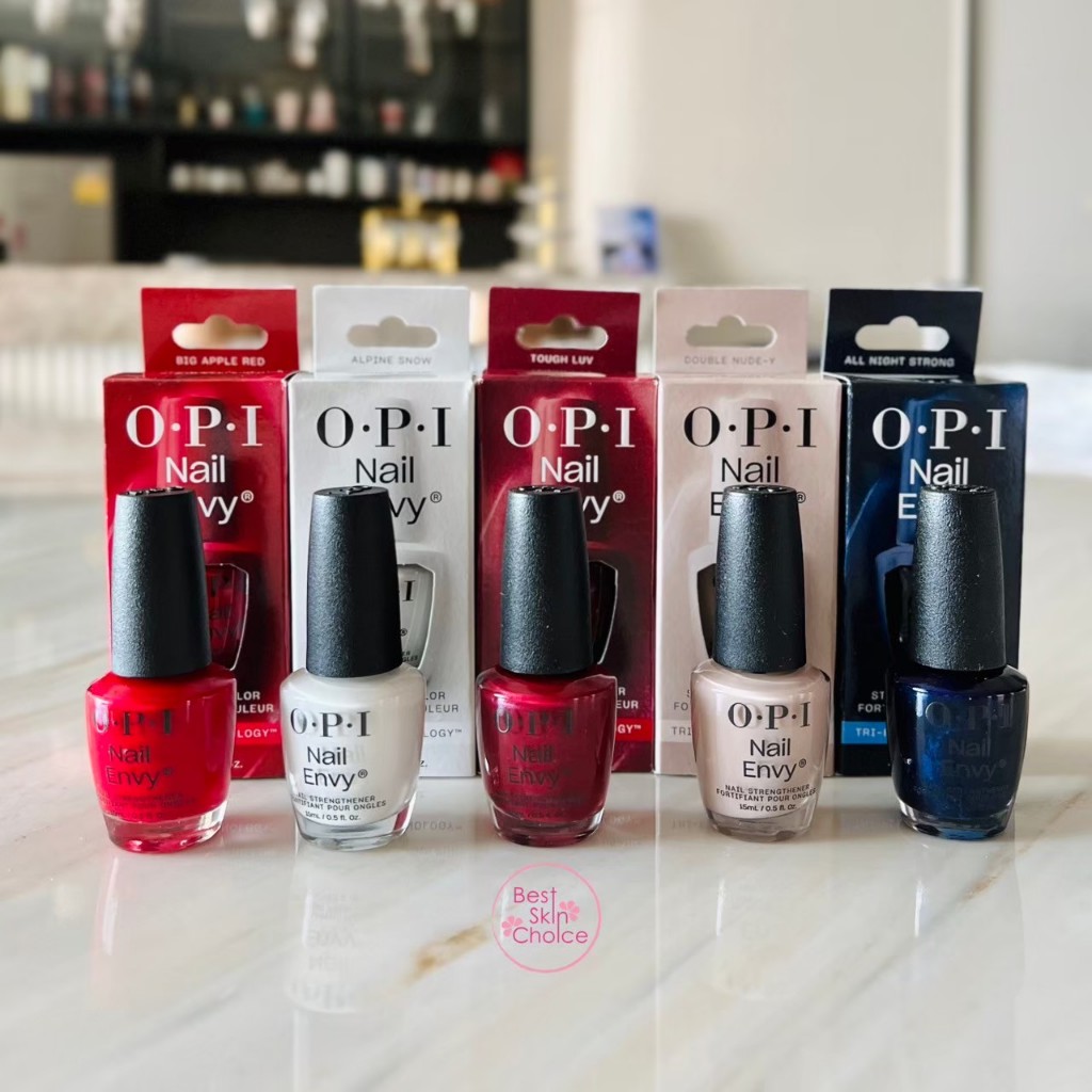 บำรุงเล็บแบบมีสี OPI NAIL ENVY - ALL NIGHT STRONG / ALPHINE SNOW / BIG APPLE RED/HAWAIIAN ORCHID/SAMOAN SAND