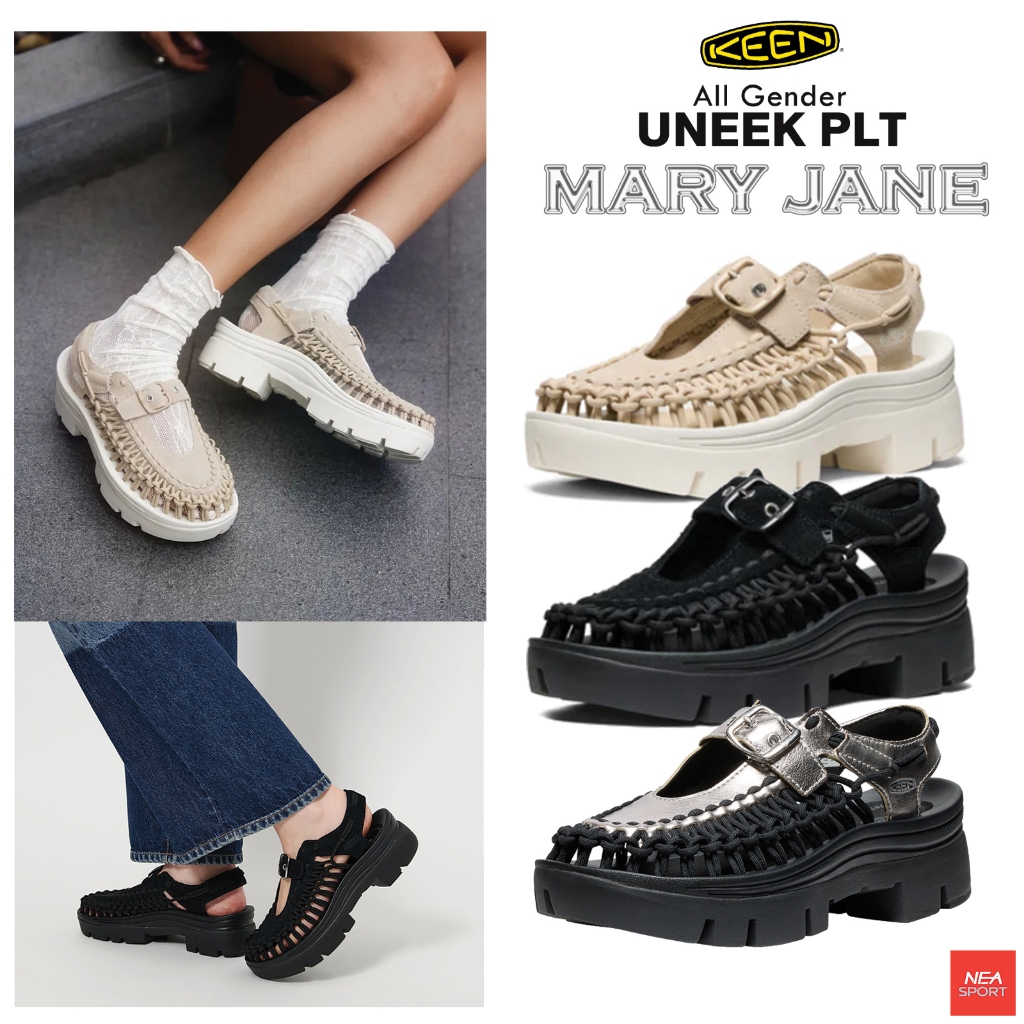 [รุ่นเด็ด แมรี่เจน] KEEN All Gender UNEEK PLT x MARY JANE รองเท้ารัดส้น คีนแท้ ผู้หญิง
