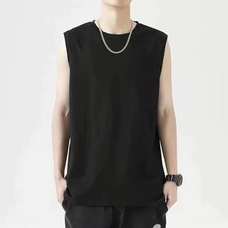 BU เสื้อกล้ามผู้ชาย เทรนด์แฟชั่นสำหรับผู้ชายกีฬาและออกกำลังกายเสื้อกล้ามสายเดี่ยว