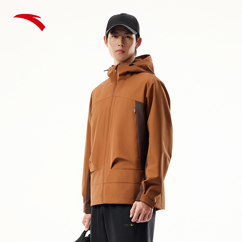 Anta JIA Versatile Casual Sports Jacket With Zipper Hood Men Jacket 9525C7601 Official Store