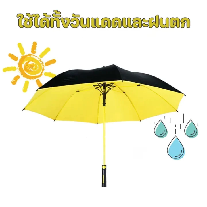 ร่มกอล์ฟ เส้นผ่าน 125/150cm อัตโนมัติ กันแดด-กันฝน มีเคส thumbnail 9