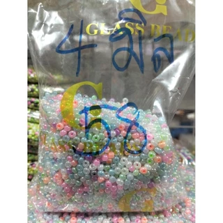 ลูกปัดเม็ดทรายถุง450กรัมยี่ห้อGขนาด4มิลสินค้าDIY