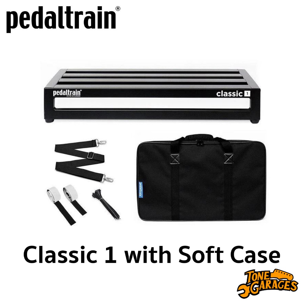 Pedaltrain Classic 1 with Soft Case Pedalboard บอร์ดเอฟเฟค แข็งแรง น้ำหนักเบา