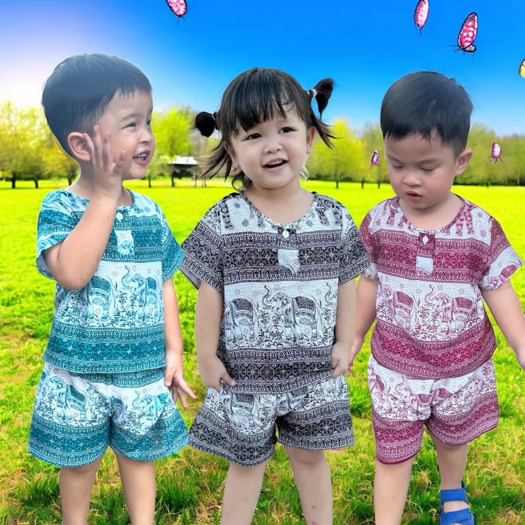 ชุดช้างเด็ก size1-6 เกรดพรีเมี่ยม ใส่ได้ทั้งน้องผู้หญิงและน้องผู้ชาย