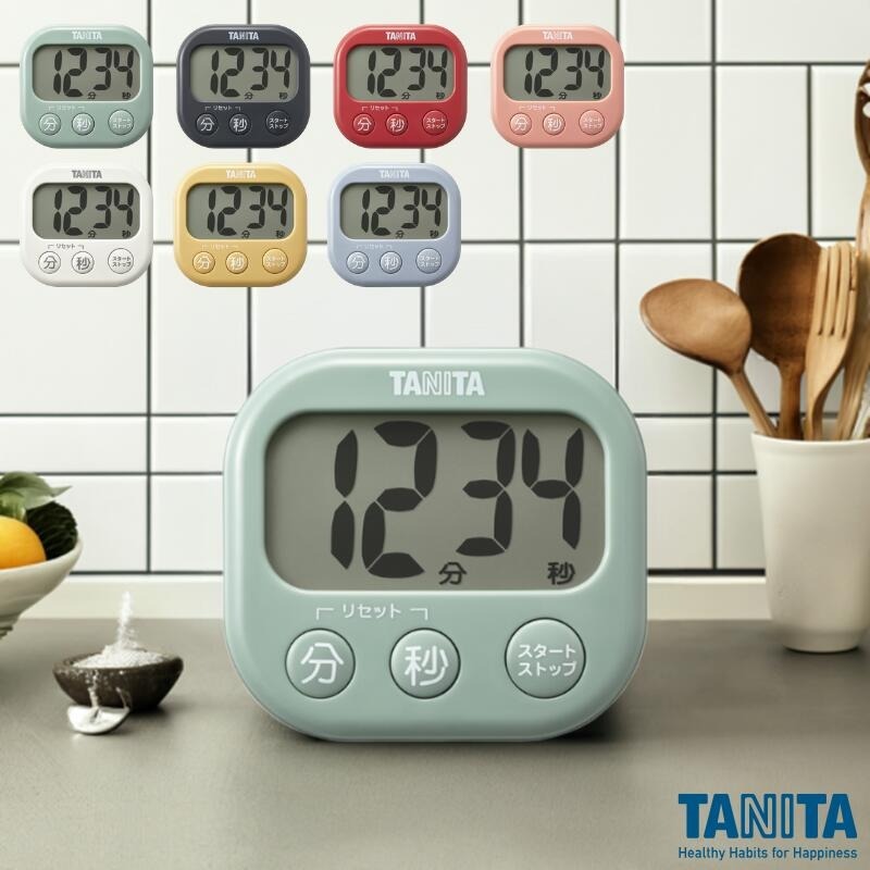 นาฬิกาจับเวลา Tanita รุ่น TD-429 | หน้าจอใหญ่ ตัวเลขชัด | มีฟังก์ชันตั้งเวลาซ้ำ | กันเชื้อโรค | เลือกได้ 7 สี