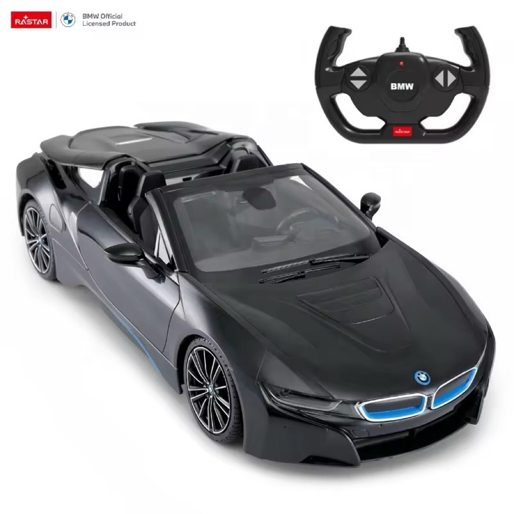 รถบังคับวิทยุ BMW i8 Roadster สเกล1:12 RC รีโมท2.4GHz ความเร็ว10km/h รายละเอียดสวยสมจริงมีไฟใช้ถ่านA