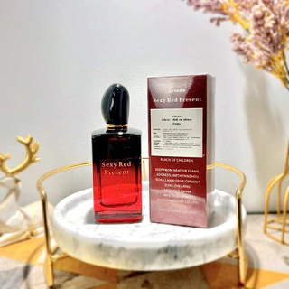 น้ำหอมเเท้กลิ่น Sexy Red Present สีเเดง2024(รุ่นอัพเดท) 100ml. ⚡️ส่งไว🚚ส่งของทุกวัน