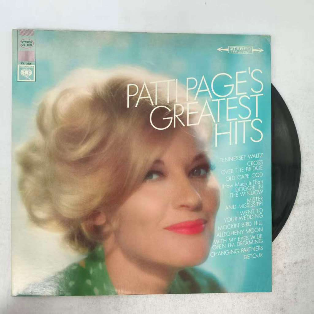 Patti Page – Patti Page's Greatest Hits   ขนาด 12 นิ้ว LP WY3