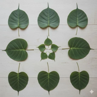 ใบสดไม้ประดิษฐ์(ลูกค้าใหม่สอบถามก่อนสั่งซื้อ)​ใบไม้ปลอดสารจากชุมชน1กิโลกรัม.