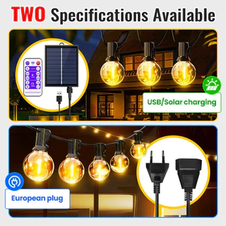 ไฟปิงปอง ไฟโซล่าเซลล์ ไฟตกแต่ง 20/50/100 LED ไฟปีใหม่ ไฟแต่งสวน ไฟกลางแจ้ง กันน้ำ ประหยัดไฟ ทนแดด