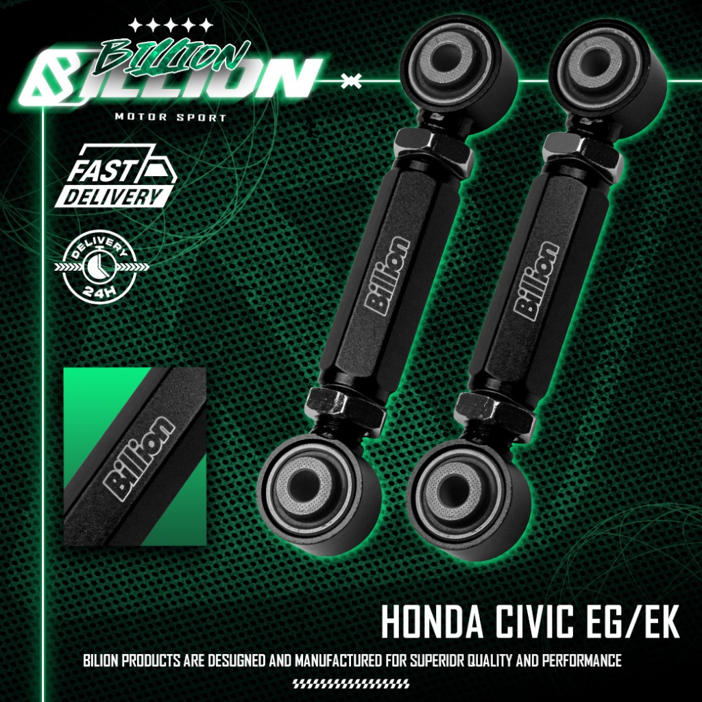 Billion ปรับมุมโท หลัง Honda Civic EG/EK (เหล็ก BLACK)