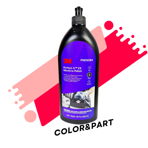 3M 06094 น้ำยาขัดละเอียดและชักเงา สีดำ เบอร์ 2 Perfect-It Machine Polish 6094