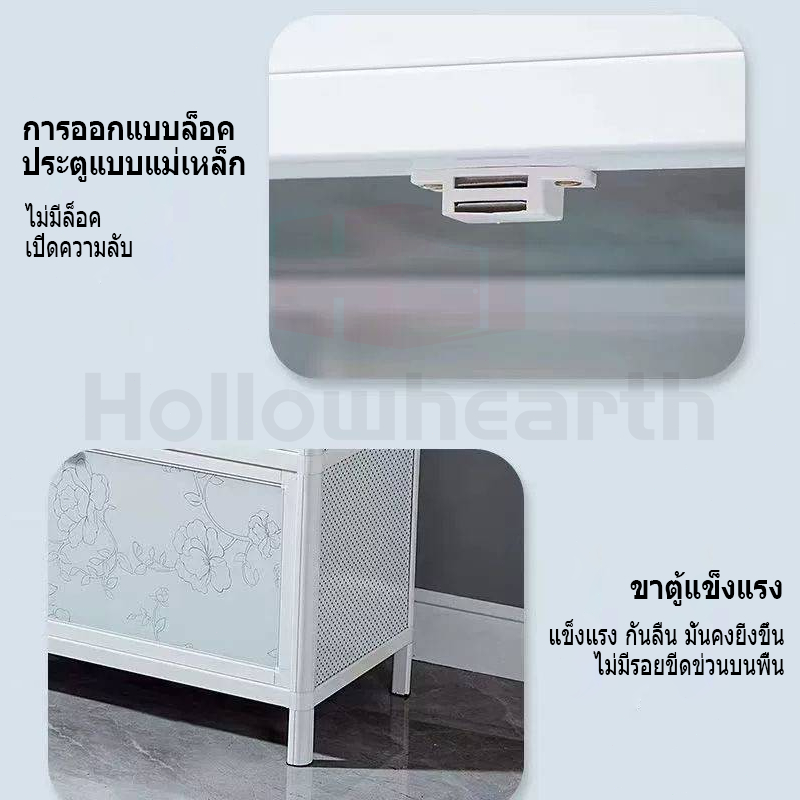 🔥COD＋ประกัน1ปี🔥ตู้รองเท้าอลูมิเนียม 4/5ชั้น มาพร้อมกระจกนิรภัย ทนน้ำ กันสนิมตู้ใส่รองเท้า เก็บได้เยอะ นอกบ้าน ในบ้าน pkf - รูปที่ 6