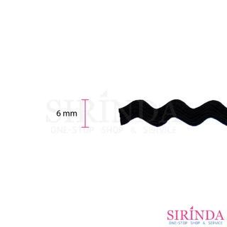 เทปซิกแซก เทปซิกแซ็ก เทปตกแต่ง l ZIGZAG ELASTIC BAND (00030050) (ห่อเล็ก)