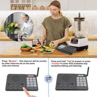 🔥ส่งไวจากไทย🔥Daytech อินเตอร์คอมไร้สาย Intercom 27ช่อง ระยะ1.5กม. CI02 โทรศัพท์เครื่องสื่อสารไร้สาย