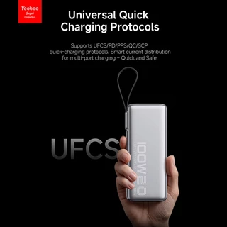 (CCC) 100W Yoobao 20000mah Powerbank Super Fast Charge PD100w มีสายในตัว1สาย พาวเวอร์แบงค์ M25