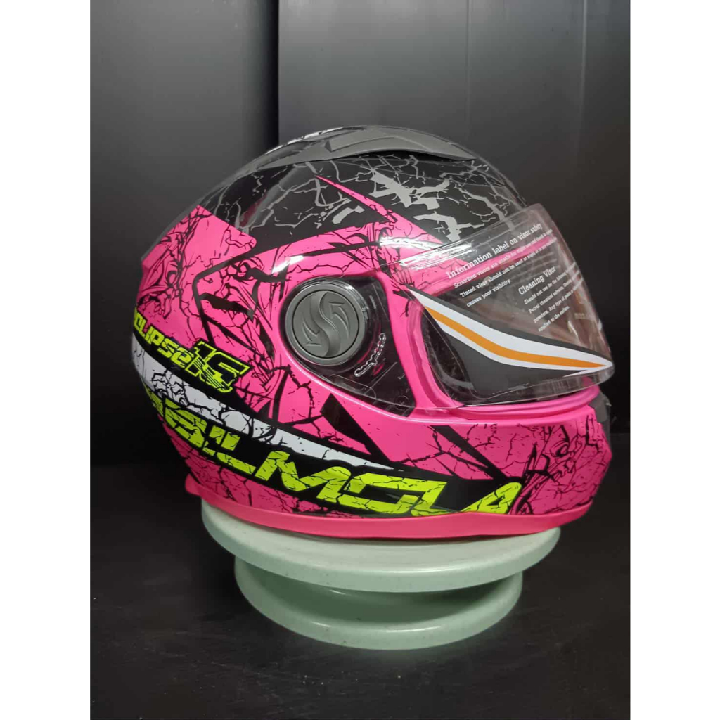 หมวกกันน็อค BILMOLA รุ่น Eclipse สีชมพู  Size L  รหัส M239