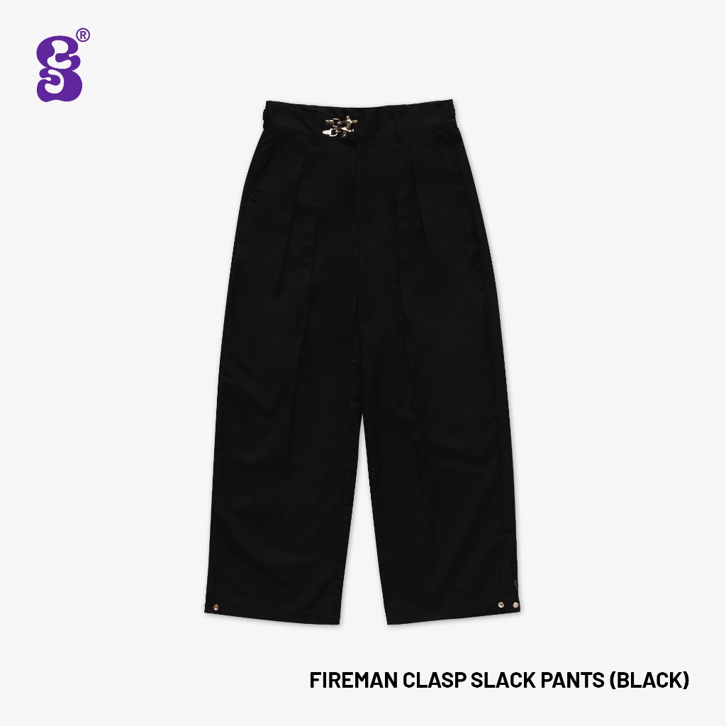 AKFS - FIREMAN CLASP SLACKS (BLACK)