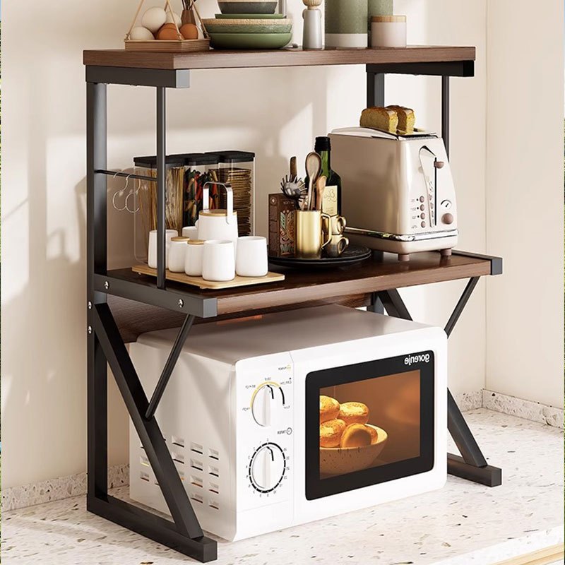 ชั้นวางไมโครเวฟ ที่วางไมโครเวฟ แข็งแรงทนทาน กันน้ำไม่เป็นสนิม ชั้นวางคร่อมไมโครเวฟ รองรับได้250กก. မိုက်ခရိုဝေ့စင်