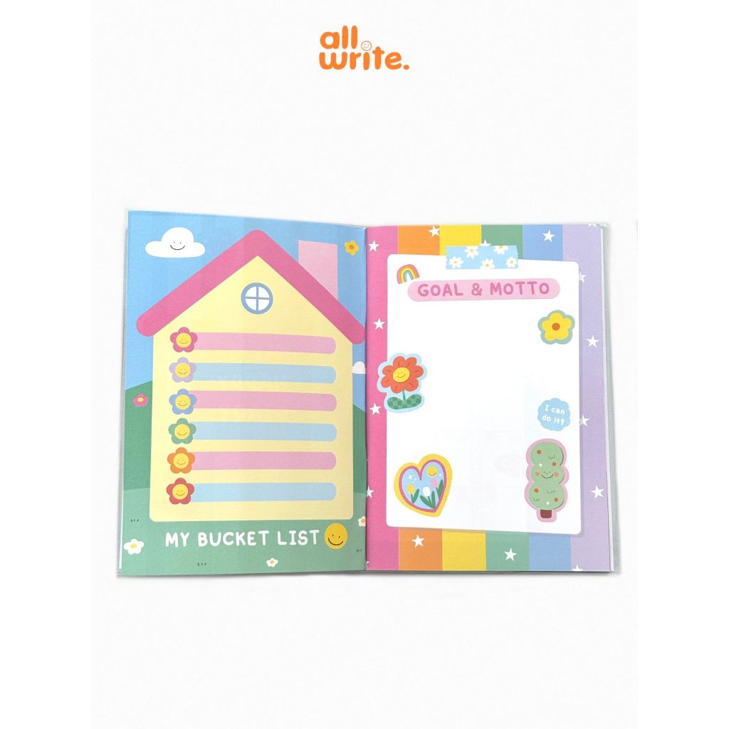 allwrite พร้อมส่ง ฟรี!! Sticker สมุดแพลนเนอร์ Monthly Planner ห่อปกพลาสติก ขนาด A5  AW425 - รูปที่ 7