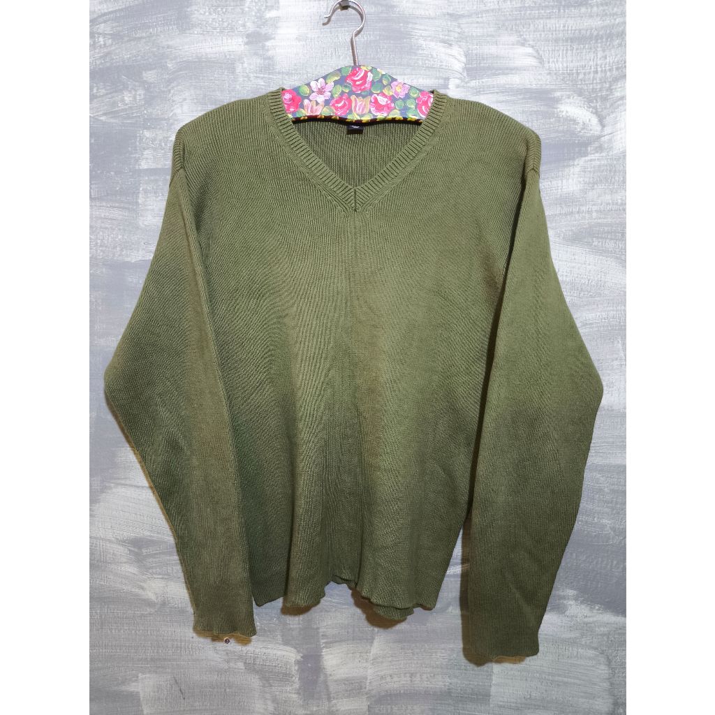 J.CREW Green Cotton Sweater Size S