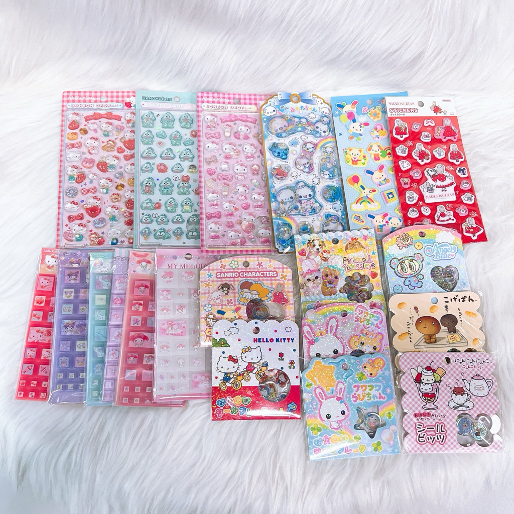 (ของแท้100%) สติ๊กเกอร์ BonBon Drop สติ๊กเกอร์ตัวนูน นำเข้าจากญี่ปุ่น🇯🇵