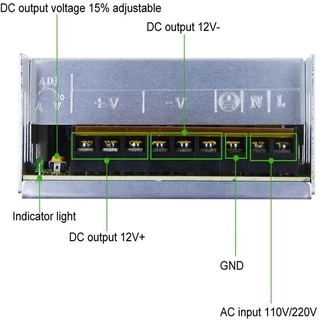 สวิทชิ่ง(กันฝน) 12V 33A 400W AC-DC 180V-165V Switching Power Supply เวอร์ซัพพลาย สวิตชิ่งเพาเวอร์ซัพพลาย สวิทชิ่ง
