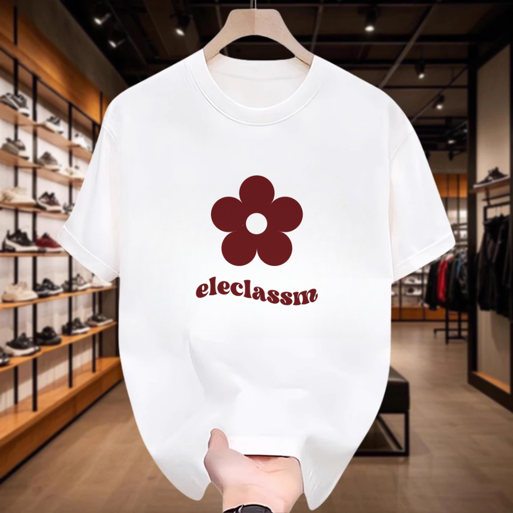 ZB1 HOME เสื้อยืดเเฟชั่นใหม่  เเต่งลายดอกไม้ สวย น่ารัก มี5 สี ให้ได้เลือกใส่ สินค้าพร้อมจัดส่ง ส่งไ