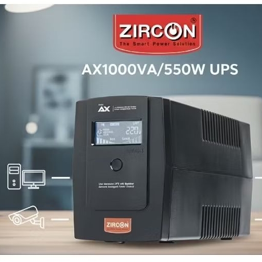 Hot-Sale! ZIRCON UPS AX 1000VA/550W 2 years warranty