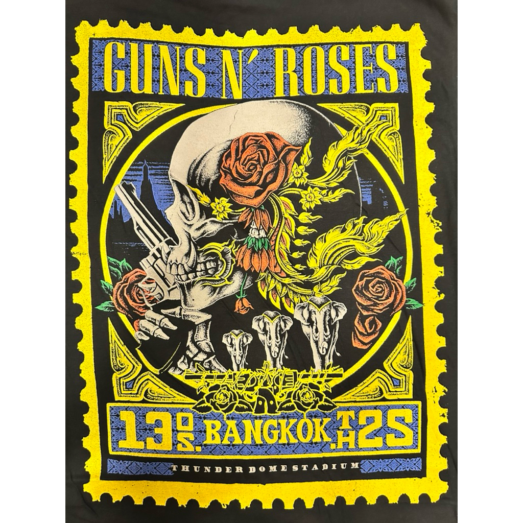 เสื้อทัวร์ คอนเสิร์ต Guns N' Roses 2025 World Tour - Bangkok