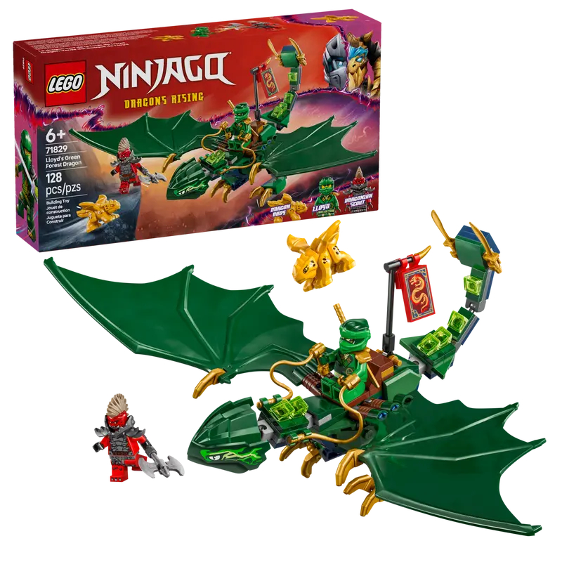 LEGO Ninjago 71829 Lloyd's Green Forest Dragon (128 Pieces) สำหรับเด็กอายุ 6 ปีขึ้นไป - รูปที่ 2