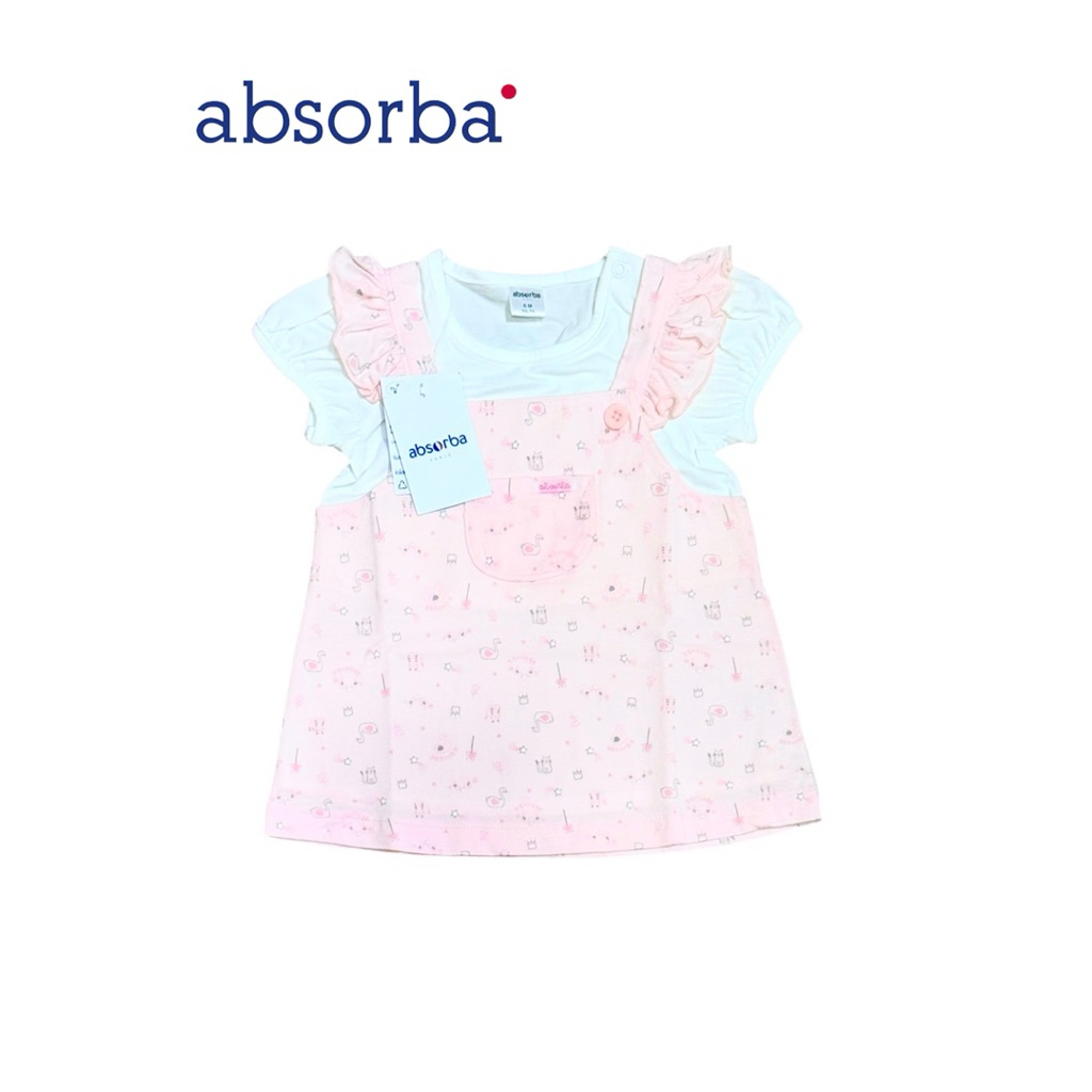 Absorba New Collection แอ๊บซอร์บา ชุดเดรสกระโปรง ลายใหม่ ลูกสาว สำหรับเด็ก Size 6เดือน,12เดือน,24เดือน