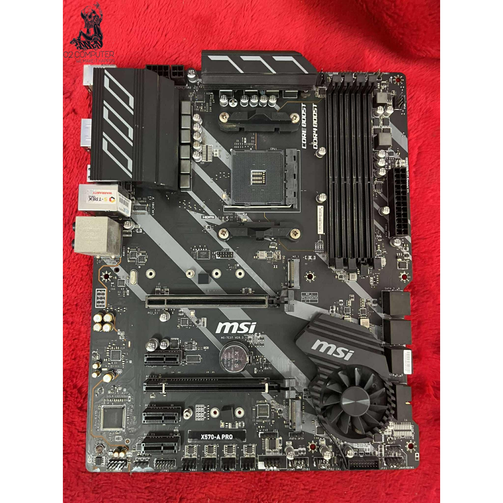 (มือ2)MAINBOARD (เมนบอร์ด) AM4 MSI X570-A PRO DDR4 Support 5000 Series