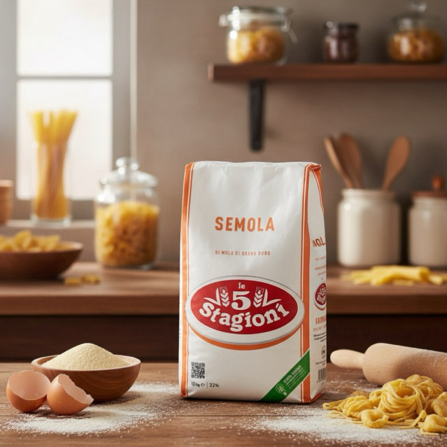 แป้ง เซโมลิน่า Le5 Stagioni SEMOLA Di Grano Duro ขนาด 10 kg